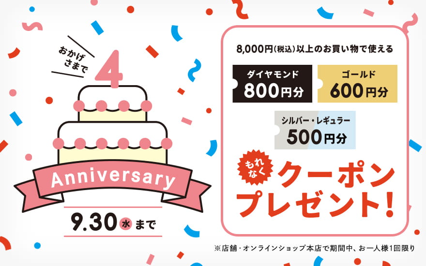 公式アプリ4周年記念キャンペーン