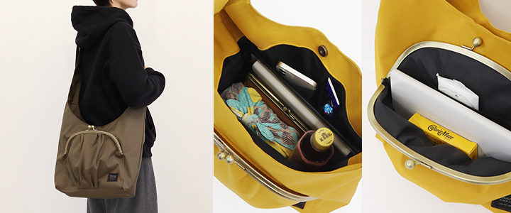 がま口ラフショルダーバッグ