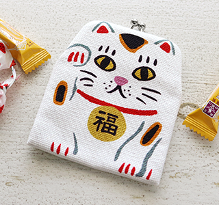 がまポチ袋【招き猫】