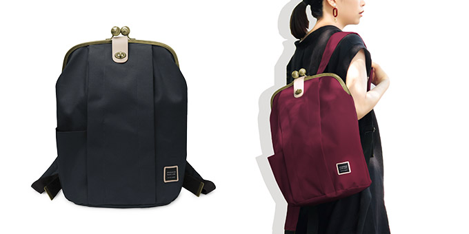 大玉がま口リュック【コーデュラ（R）】