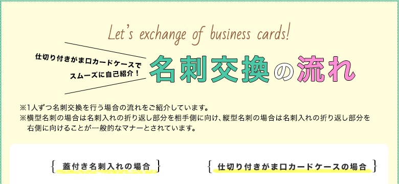 名刺交換の流れ