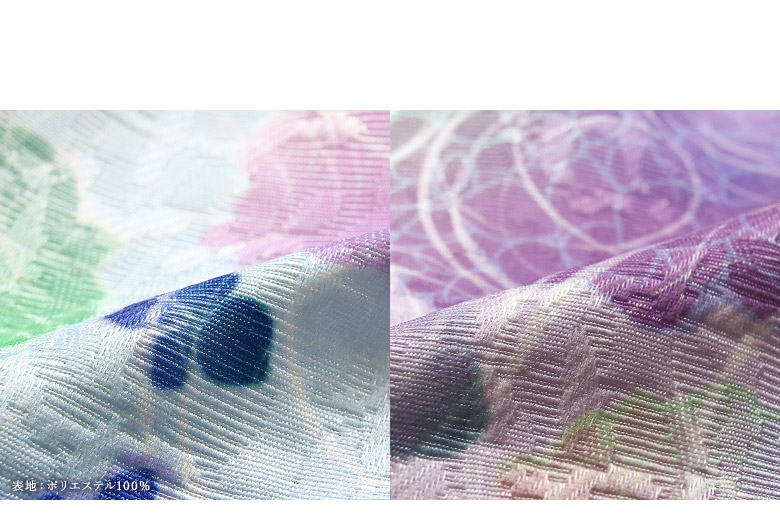 あじさい花手水　生地アップ　カラーバリエーション