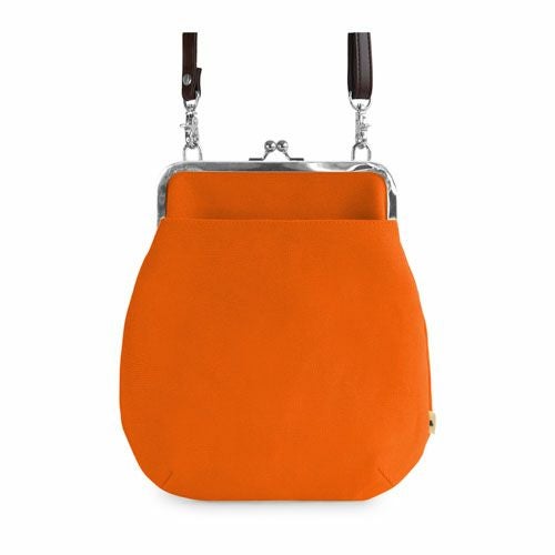 在庫商品】ポケット付きがま口フラットショルダー【帆布 在庫限り（アソート）】