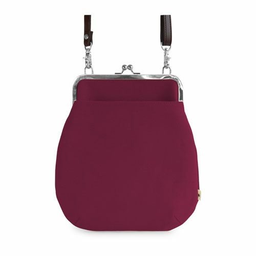 在庫商品】ポケット付きがま口フラットショルダー【帆布 在庫限り（アソート）】