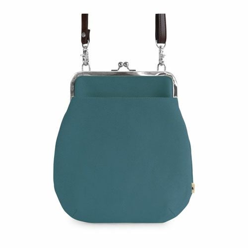 在庫商品】ポケット付きがま口フラットショルダー【帆布 在庫限り（アソート）】