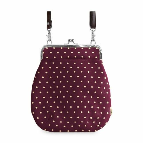 在庫商品】ポケット付きがま口フラットショルダー【帆布 在庫限り（アソート）】