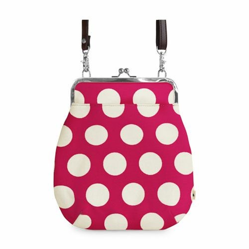 在庫商品】ポケット付きがま口フラットショルダー【帆布 在庫限り（アソート）】