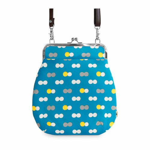 在庫商品】ポケット付きがま口フラットショルダーバッグ【帆布 在庫