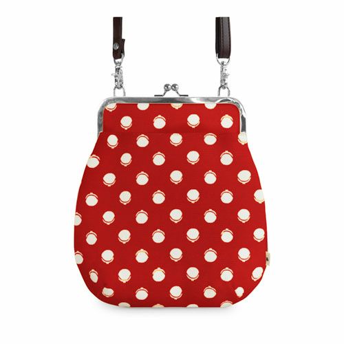 在庫商品】ポケット付きがま口フラットショルダー【帆布 在庫限り（アソート）】