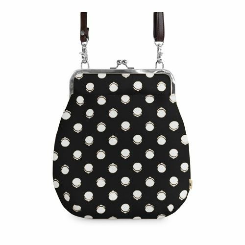 在庫商品】ポケット付きがま口フラットショルダー【帆布 在庫限り（アソート）】