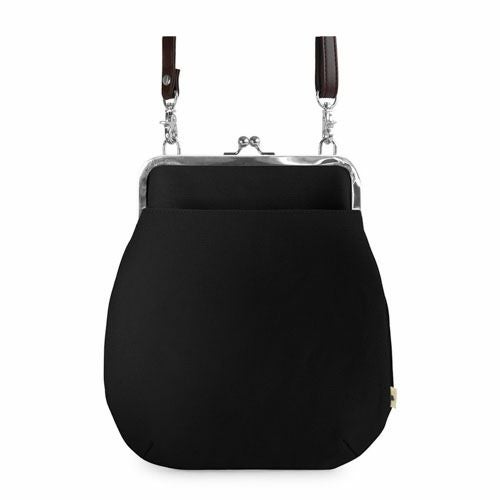 ポケット付きがま口フラットショルダー【帆布・綿布（アソート）】