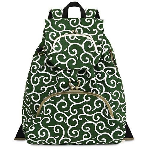 受注生産品】がま口リュック（大）【帆布・綿布（アソート