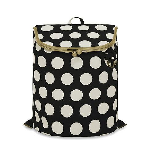 がま口SHOIKOリュック【帆布・唐草/水玉/バードチェック/がまドット柄大判】