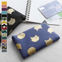 仕切り付きがま口カードケース【帆布・無地】メインイメージ