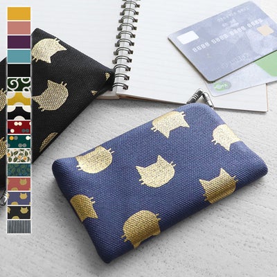 仕切り付きがま口カードケース【帆布・無地】メインイメージ