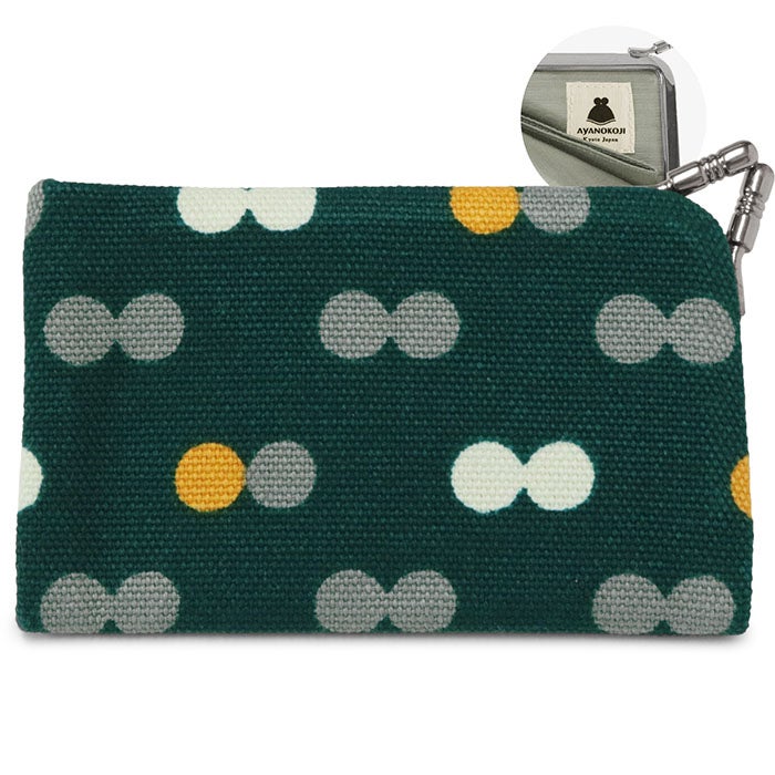 帆布 にこだま柄 グリーン