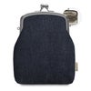 【在庫商品】がま口小物入れ ※口金シルバー【帆布・綿布・デニム（アソート）】