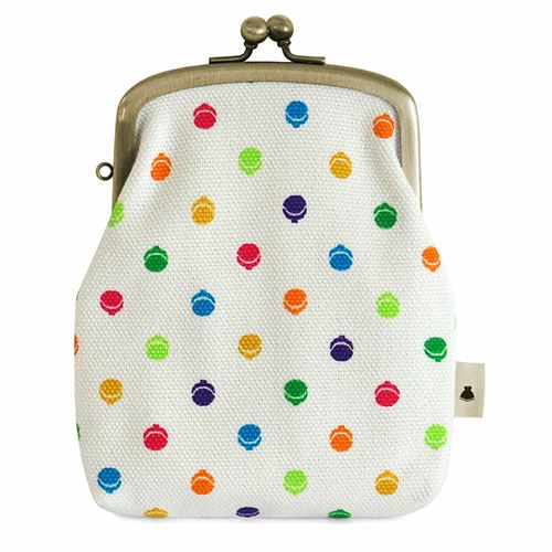 がま口シガレットケース【帆布・がまドット柄】