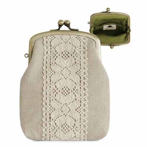 ハンドメイド シガレットケース ココアブラウン❌オリーブ 在庫商品】がま口シガレットケース【リネン】 [M便 1/4] | がま口の