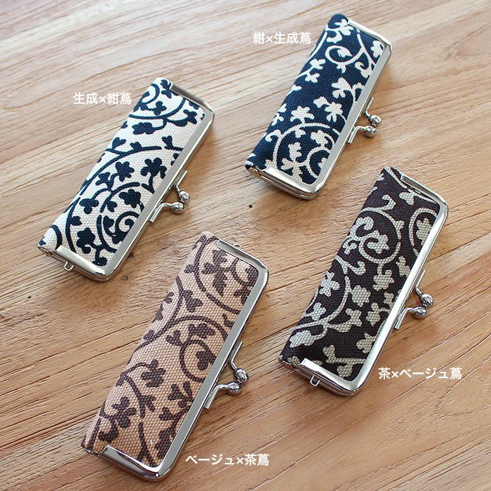 がま口印鑑ケース【帆布・蛸唐草】カラーバリエーション