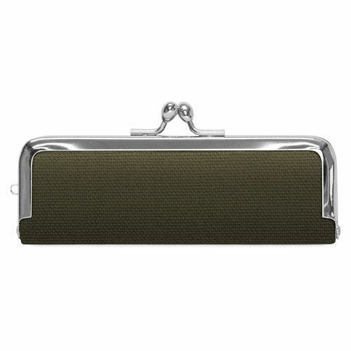 在庫商品】がま口印鑑ケース【帆布・無地】 [M便 1/8] | がま口の専門