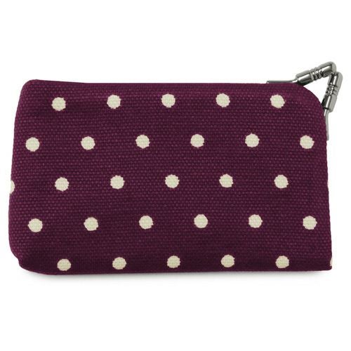 がま口キーケース【帆布・唐草/水玉】