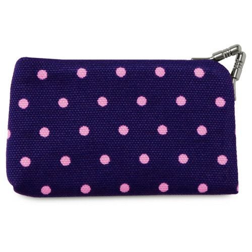 がま口キーケース【帆布・唐草/水玉】