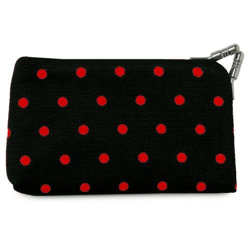 がま口キーケース【帆布・唐草/水玉】