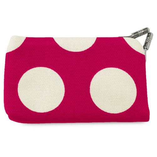 在庫商品】がま口キーケース【帆布・唐草/水玉】 [M便 1/6] | がま口の