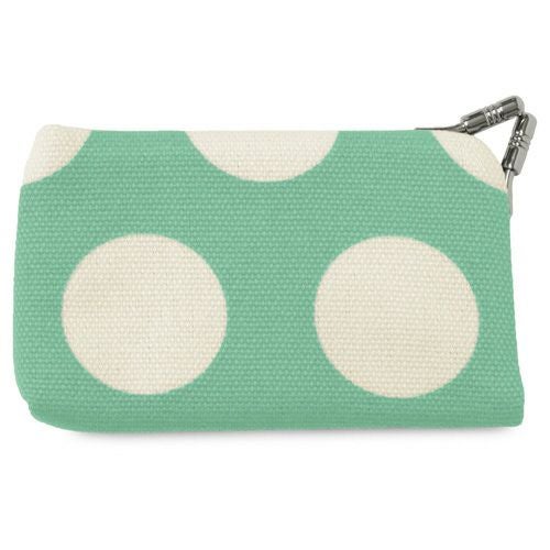 がま口キーケース【帆布・唐草/水玉】