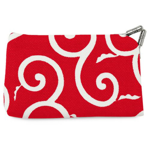 がま口キーケース【帆布・唐草/水玉】