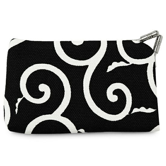 がま口キーケース【帆布・唐草/水玉】