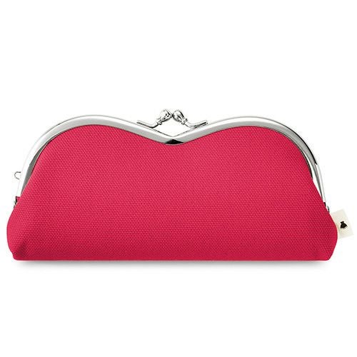 在庫商品】山型がま口メガネケース【帆布・無地】 [M便 9/10] | がま口