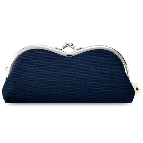 在庫商品】山型がま口メガネケース【帆布・無地】 [M便 9/10] | がま口