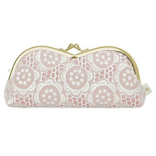 山型がま口メガネケース【ポリッシュレース】