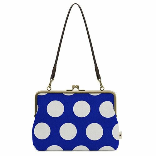 がま口手帳ケース【帆布・唐草/水玉】