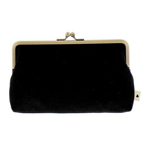 6寸がま口平ポーチ【帆布・無地】