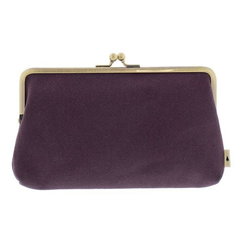 6寸がま口平ポーチ【帆布・無地】