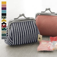 【在庫商品】TAWARA型がま口コスメポーチ（極小）【帆布・綿布（アソート）】[M便 1/7]