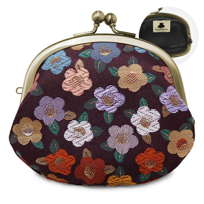 在庫商品】3.3寸がま口財布【金襴・帯地（アソート）】 [M便 1/5