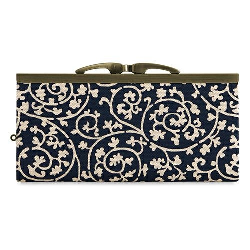 復刻型がま口長財布（マチなし）【帆布・リネン（アソート）】