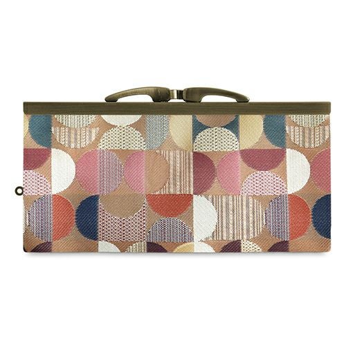 在庫商品】復刻型がま口長財布（マチなし）【金襴・帯地（アソート