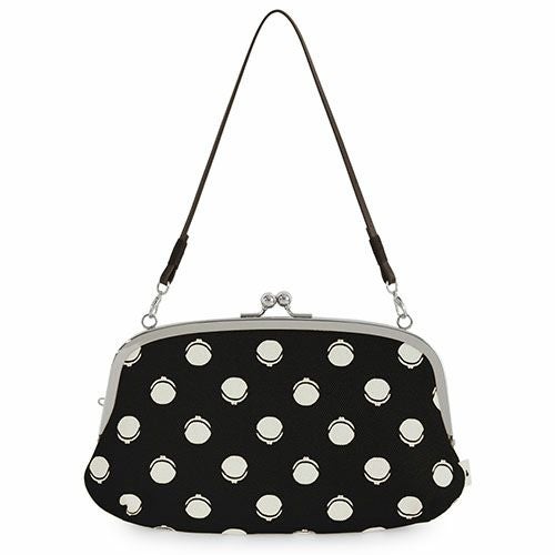 横長親子がま口財布【帆布・がまドット柄大判】