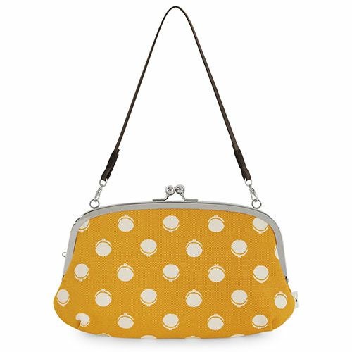 横長親子がま口財布【帆布・がまドット柄大判】