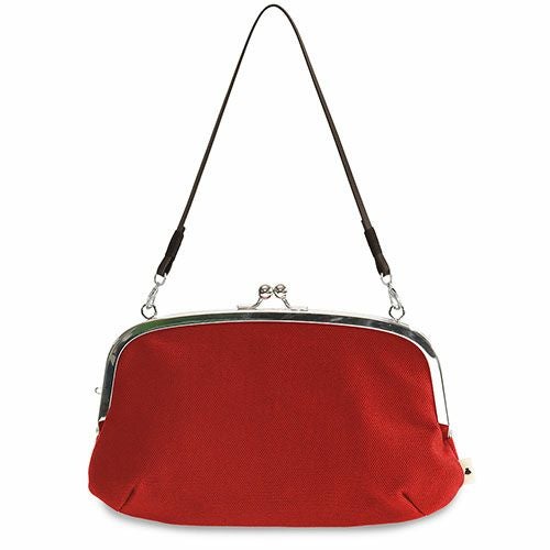 横長親子がま口財布【帆布・無地】