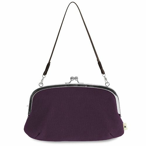 横長親子がま口財布【帆布・無地】
