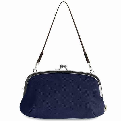 横長親子がま口財布【帆布・無地】