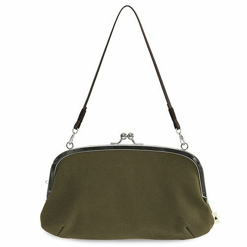 横長親子がま口財布【帆布・無地】