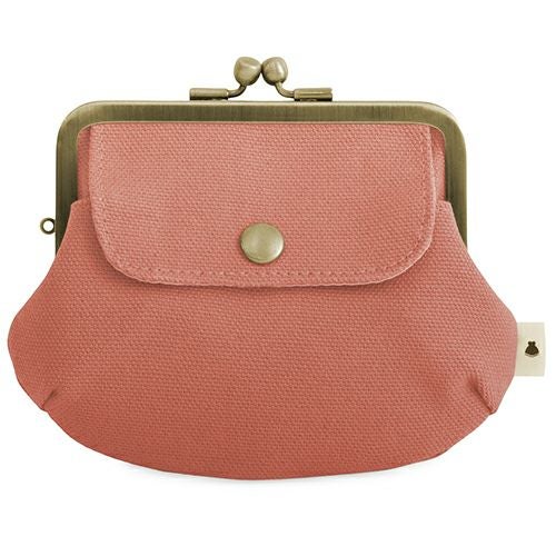 在庫商品】ポケット付き親子がま口財布【帆布・綿布（アソート）】 [M