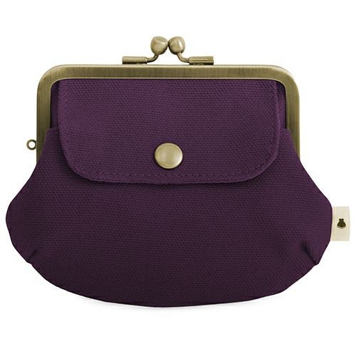 ポケット付き親子がま口財布【帆布・綿布（アソート）】